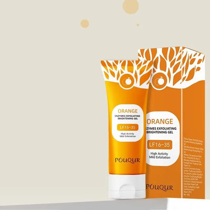 Orange Exfoliating Gel Facial Cleansing Whole Body Scrub Dead Skin Custard